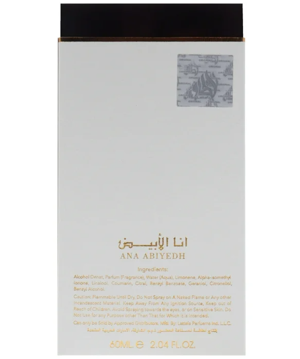 LATTAFA Ana Abiyedh 60ml EDP Spray woda perfumowana damska