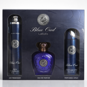 LATTAFA BLUE OUD EDP GIFTSET U 100ML + 200ML + 300ML zestaw prezentowy unisex