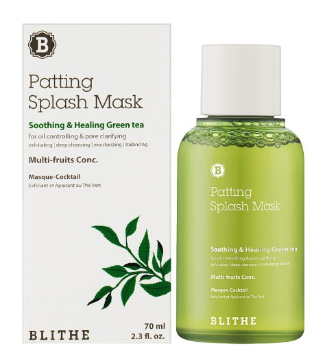 BLITHE PATTING SPLASH MASK SOOTHING & HEALING GREEN TEA 70ML