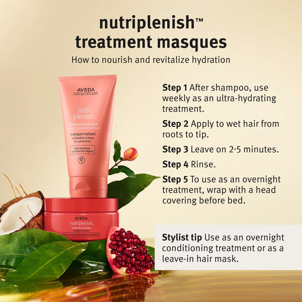 AVEDA NUTRIPLENISH MASQUE LIGHT MOISTURE TREATMENT 150ML/5OZ