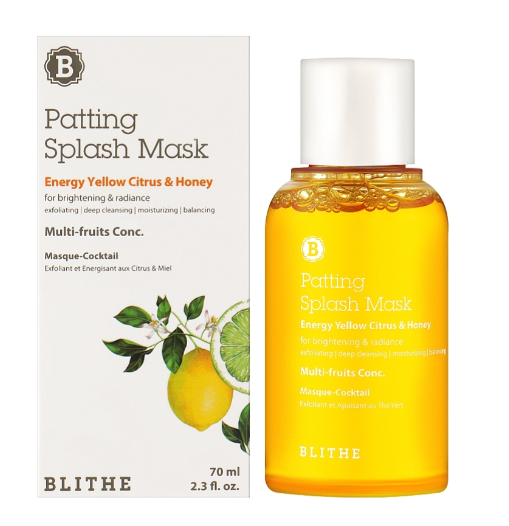 BLITHE PATTING SPLASH MASK ENERGY YELLOW CITRUS & HONEY 70ML