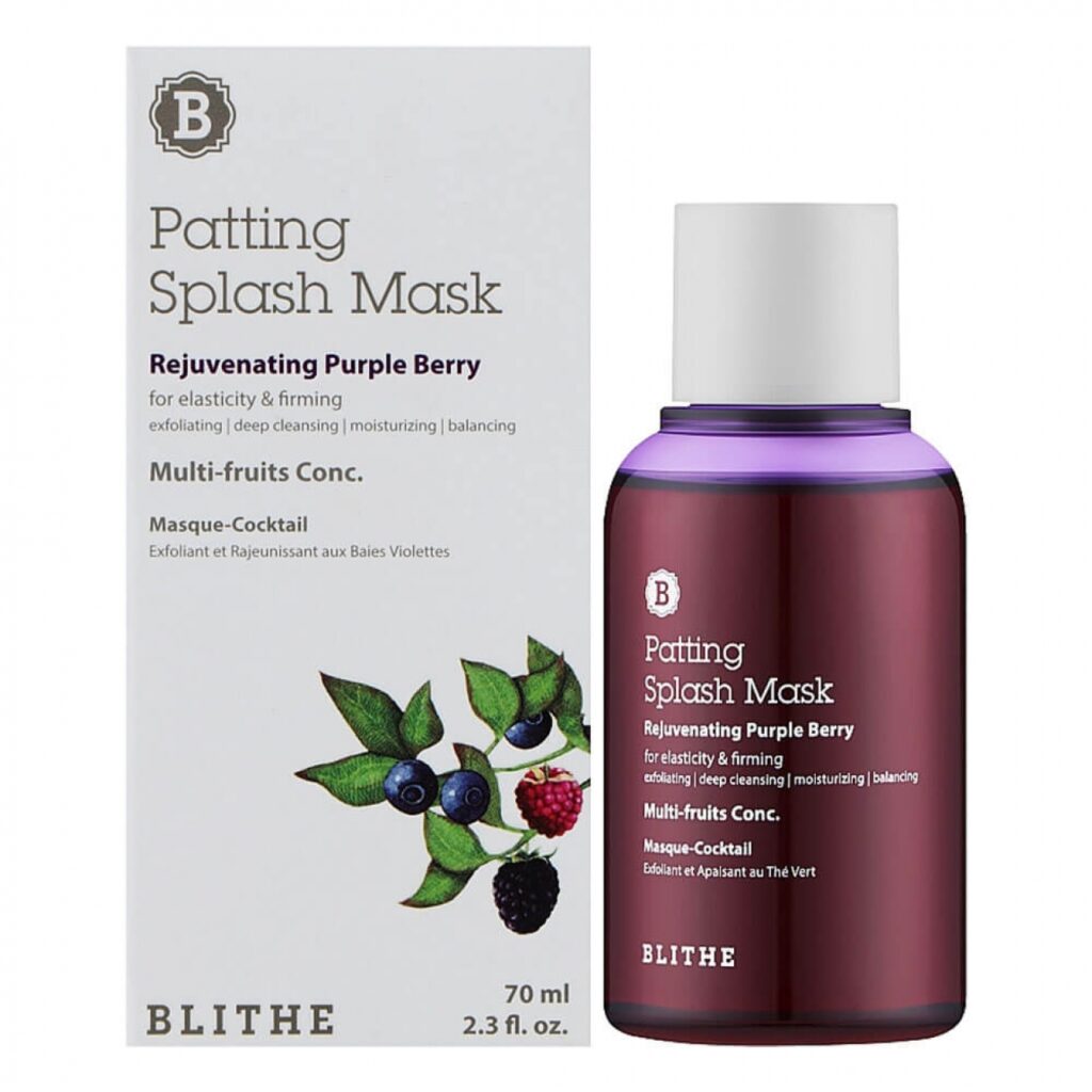 BLITHE PATTING SPLASH MASK REJUVENATING PURPLE BERRY 70ML