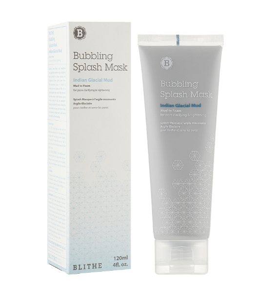 BLITHE BUBBLING SPLASH MASK INDIAN GLACIAL MUD 120ML